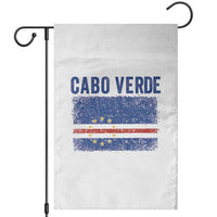 Cabo Verde Distressed Flag National Pride Garden Flag Cape Verde Heritage Pride Retro Grunge Graphic