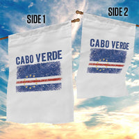 Cabo Verde Distressed Flag National Pride Garden Flag Cape Verde Heritage Pride Retro Grunge Graphic