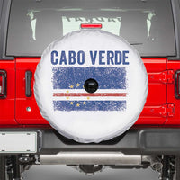 Cabo Verde Distressed Flag National Pride Spare Tire Cover Cape Verde Heritage Pride Retro Grunge Graphic