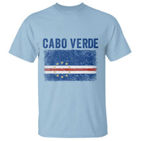 Cabo Verde Distressed Flag National Pride T Shirt Cape Verde Heritage Pride Retro Grunge Graphic