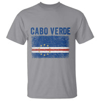 Cabo Verde Distressed Flag National Pride T Shirt Cape Verde Heritage Pride Retro Grunge Graphic
