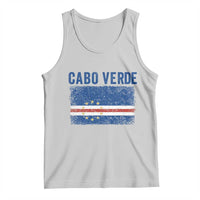 Cabo Verde Distressed Flag National Pride Tank Top Cape Verde Heritage Pride Retro Grunge Graphic