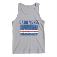 Cabo Verde Distressed Flag National Pride Tank Top Cape Verde Heritage Pride Retro Grunge Graphic