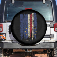 Cape Verde Vertical Brush Stroke Flag Graphic Spare Tire Cover Cabo Verde National Pride Artistic Gift