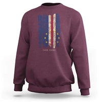Cape Verde Vertical Brush Stroke Flag Graphic Sweatshirt Cabo Verde National Pride Artistic Gift