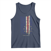Cape Verde Vertical Brush Stroke Flag Graphic Tank Top Cabo Verde National Pride Artistic Gift