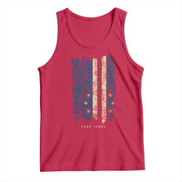 Cape Verde Vertical Brush Stroke Flag Graphic Tank Top Cabo Verde National Pride Artistic Gift
