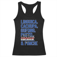 Cape Verde Traditional Food & Drinks List Racerback Tank Top Cabo Verdean Cachupa Grogue Heritage Gift