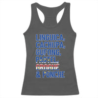 Cape Verde Traditional Food & Drinks List Racerback Tank Top Cabo Verdean Cachupa Grogue Heritage Gift