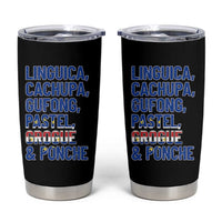 Cape Verde Traditional Food & Drinks List Tumbler Cup Cabo Verdean Cachupa Grogue Heritage Gift