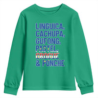 Cape Verde Traditional Food & Drinks List Youth Sweatshirt Cabo Verdean Cachupa Grogue Heritage Gift