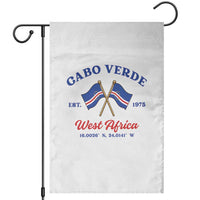 Cabo Verde West Africa Crossed Flags Garden Flag Cape Verde Est 1975 Retro National Pride