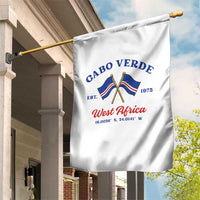 Cabo Verde West Africa Crossed Flags Garden Flag Cape Verde Est 1975 Retro National Pride