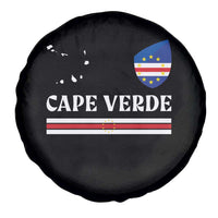 Cape Verde Country Map Shield Emblem Spare Tire Cover Cabo Verde Roots National Pride Gift