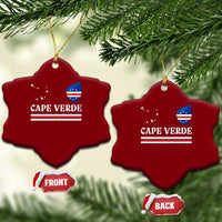Cape Verde Country Map Shield Emblem Ceramic Ornament Cabo Verde Roots National Pride Gift