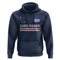 Cape Verde Country Map Shield Emblem Hoodie Cabo Verde Roots National Pride Gift