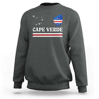 Cape Verde Country Map Shield Emblem Sweatshirt Cabo Verde Roots National Pride Gift