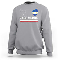 Cape Verde Country Map Shield Emblem Sweatshirt Cabo Verde Roots National Pride Gift