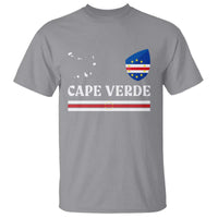 Cape Verde Country Map Shield Emblem T Shirt Cabo Verde Roots National Pride Gift