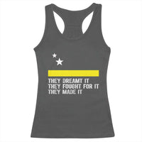 Curaçao Flag History Pride Racerback Tank Top They Dreamt Fought Made It