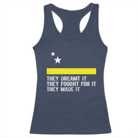 Curaçao Flag History Pride Racerback Tank Top They Dreamt Fought Made It