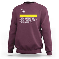 Curaçao Flag History Pride Sweatshirt They Dreamt Fought Made It