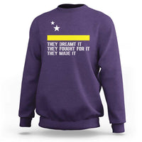 Curaçao Flag History Pride Sweatshirt They Dreamt Fought Made It