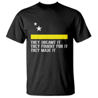 Curaçao Flag History Pride T Shirt They Dreamt Fought Made It