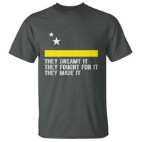 Curaçao Flag History Pride T Shirt They Dreamt Fought Made It