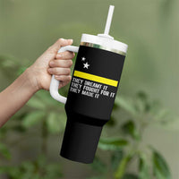 Curaçao Flag History Pride Tumbler With Handle They Dreamt Fought Made It