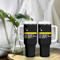 Curaçao Flag History Pride Tumbler With Handle They Dreamt Fought Made It