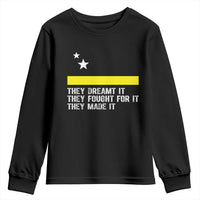 Curaçao Flag History Pride Youth Sweatshirt They Dreamt Fought Made It