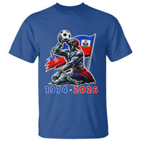 Haiti Soccer Tournament History 1974 to 2026 T Shirt Powerful Haitian Broken Chains National Flag Football Fans