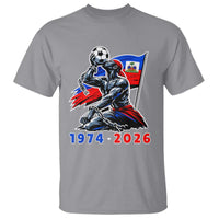 Haiti Soccer Tournament History 1974 to 2026 T Shirt Powerful Haitian Broken Chains National Flag Football Fans