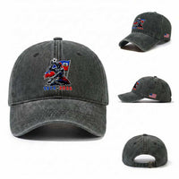 Haiti Soccer Tournament History 1974 to 2026 Washed Cotton Baseball Cap Powerful Haitian Broken Chains National Flag Football Fans