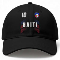 Haiti Soccer Sports Graphic Number 10 Jersey Style Baseball Cap Proud Haitian Football Fans Game Day Pride