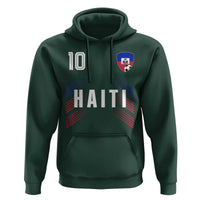 Haiti Soccer Sports Graphic Number 10 Jersey Style Hoodie Proud Haitian Football Fans Game Day Pride