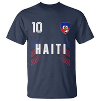Haiti Soccer Sports Graphic Number 10 Jersey Style T Shirt Proud Haitian Football Fans Game Day Pride