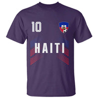 Haiti Soccer Sports Graphic Number 10 Jersey Style T Shirt Proud Haitian Football Fans Game Day Pride
