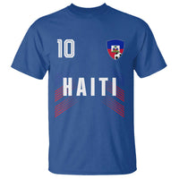 Haiti Soccer Sports Graphic Number 10 Jersey Style T Shirt Proud Haitian Football Fans Game Day Pride