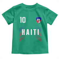 Haiti Soccer Sports Graphic Number 10 Jersey Style Toddler T Shirt Proud Haitian Football Fans Game Day Pride