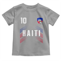 Haiti Soccer Sports Graphic Number 10 Jersey Style Toddler T Shirt Proud Haitian Football Fans Game Day Pride