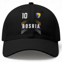 Bosnia Herzegovina Soccer Sports Graphic Number 10 Jersey Style Baseball Cap Proud Bosnian Football Fans Game Day Pride