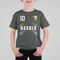 Bosnia Herzegovina Soccer Sports Graphic Number 10 Jersey Style T Shirt For Kid Proud Bosnian Football Fans Game Day Pride