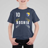 Bosnia Herzegovina Soccer Sports Graphic Number 10 Jersey Style T Shirt For Kid Proud Bosnian Football Fans Game Day Pride