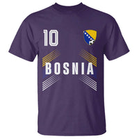 Bosnia Herzegovina Soccer Sports Graphic Number 10 Jersey Style T Shirt Proud Bosnian Football Fans Game Day Pride