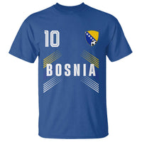 Bosnia Herzegovina Soccer Sports Graphic Number 10 Jersey Style T Shirt Proud Bosnian Football Fans Game Day Pride