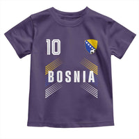 Bosnia Herzegovina Soccer Sports Graphic Number 10 Jersey Style Toddler T Shirt Proud Bosnian Football Fans Game Day Pride