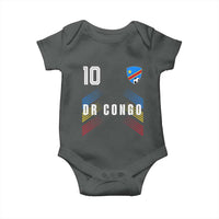 DR Congo Soccer Sports Graphic Number 10 Jersey Style Baby Onesie Proud Congolese Football Fans Game Day Pride