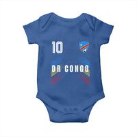 DR Congo Soccer Sports Graphic Number 10 Jersey Style Baby Onesie Proud Congolese Football Fans Game Day Pride